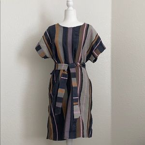 Anthropologie Belted Dress Size S